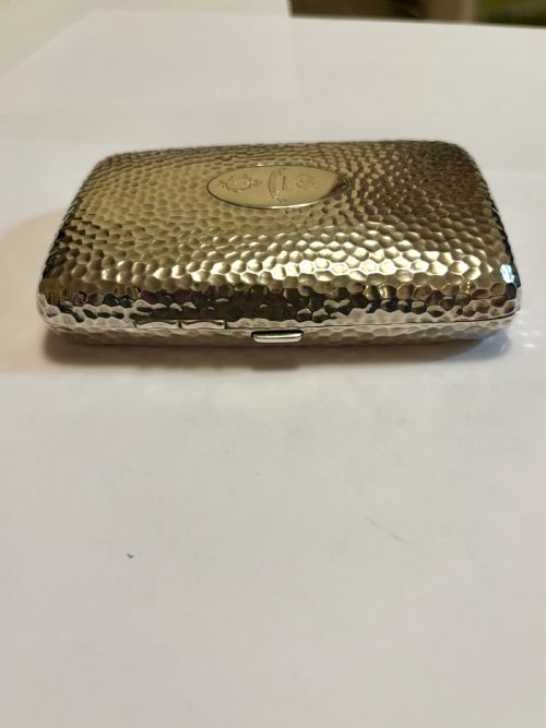 VICTORIAN ARTS CRAFTS SILVER GILT CIGAR CASE 1889 HORTON ALLDAY - ADDITIONAL PHOTO 13