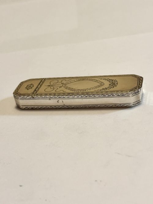 GEORGE III STERLING SILVER TOOTHPICK HOLDER CASE BOX SAMUEL PEMBERTON 1813 - ADDITIONAL PHOTO 3