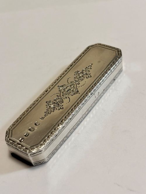 GEORGE III STERLING SILVER TOOTHPICK HOLDER CASE BOX SAMUEL PEMBERTON 1813 - ADDITIONAL PHOTO 6