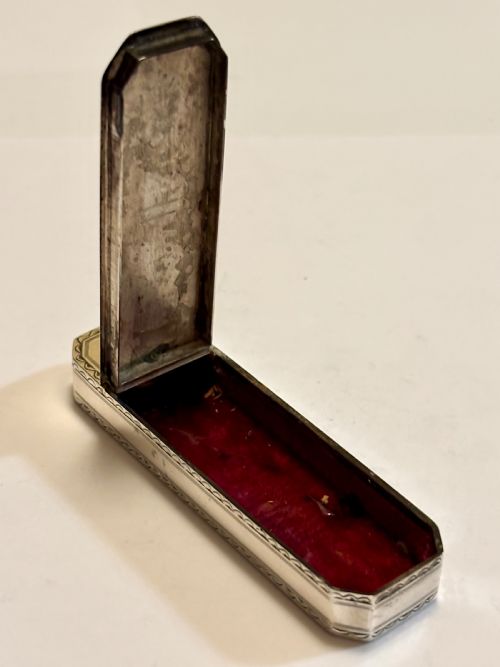 GEORGE III STERLING SILVER TOOTHPICK HOLDER CASE BOX SAMUEL PEMBERTON 1813 - ADDITIONAL PHOTO 10