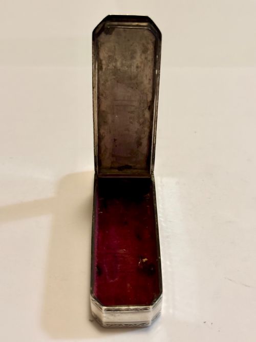 GEORGE III STERLING SILVER TOOTHPICK HOLDER CASE BOX SAMUEL PEMBERTON 1813 - ADDITIONAL PHOTO 11