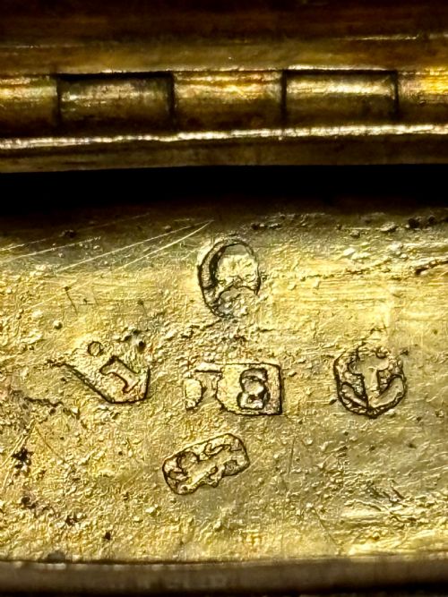 GEORGE III SILVER GILT VINAIGRETTE BIRMINGHAM 1806 JOHN SHAW - ADDITIONAL PHOTO 7