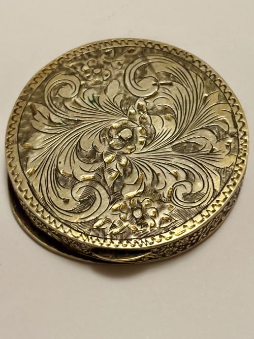 VINTAGE ITALIAN 800 SILVER ENAMEL COMPACT GIULIANO SPINELLI FLORENCE C1950 - ADDITIONAL PHOTO 7