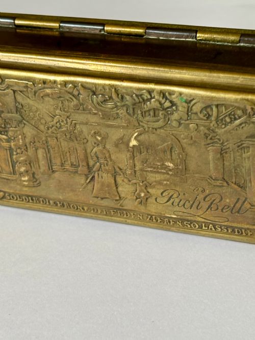 RARE 18TH CENTURY GERMAN DUTCH BRASS COPPER TOBACCO TIN BATTLE OF MINDEN 1759 - ADDITIONAL PHOTO 11