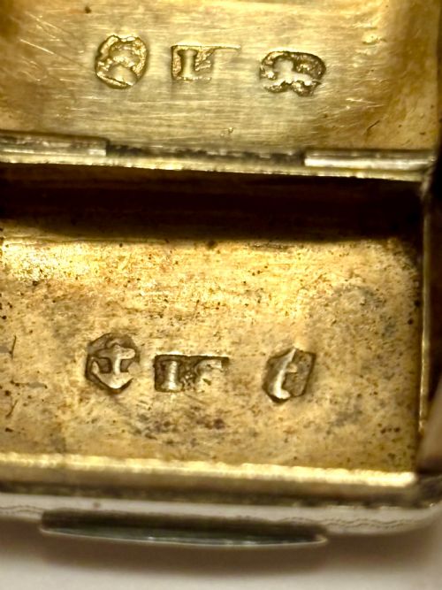 GEORGE III SILVER GILT VINAIGRETTE BIRMINGHAM 1817 JOHN SHAW - ADDITIONAL PHOTO 8