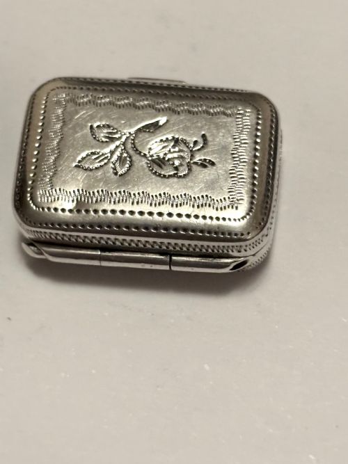 GEORGE III SILVER GILT VINAIGRETTE BIRMINGHAM 1811 SAMUEL PEMBERTON - ADDITIONAL PHOTO 2