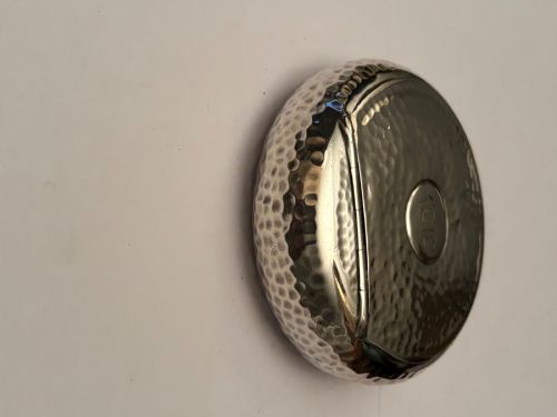 EDWARDIAN SILVER SQUEEZE ACTION TOBACCO BOX A J ZIMMERMAN PLANISHED C1905 - ADDITIONAL PHOTO 2
