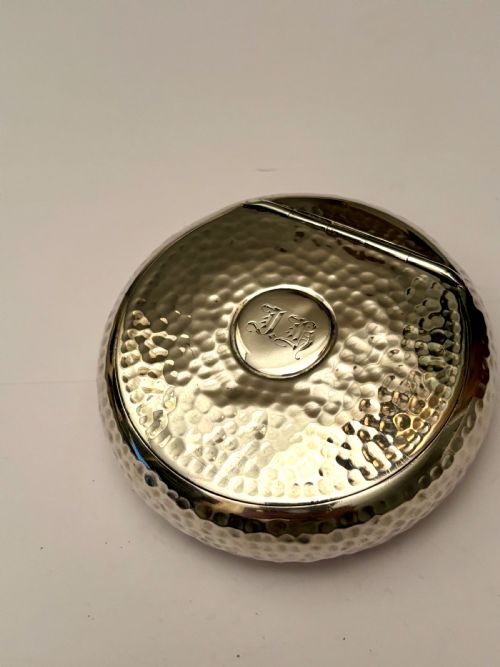 EDWARDIAN SILVER SQUEEZE ACTION TOBACCO BOX A J ZIMMERMAN PLANISHED C1905 - ADDITIONAL PHOTO 3