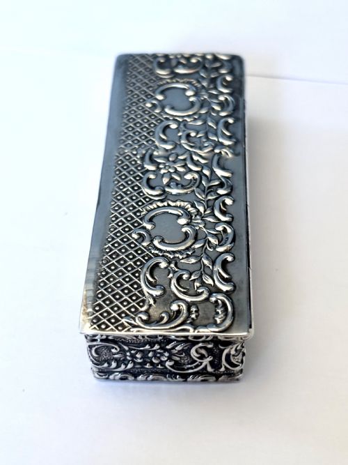 A LATE 19TH CENTURY GERMAN 930 SILVER BOX SIMON ROSENAU BAD KISSINGEN HANAU - ADDITIONAL PHOTO 1