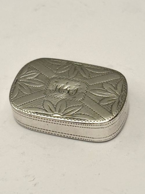 GEORGE III STERLING SILVER PATCH PILL BOX JOSEPH TAYLOR BIRMINGHAM 1810 - ADDITIONAL PHOTO 3