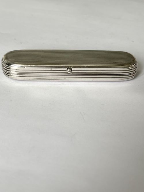GEORGE III STERLING SILVER TOOTHPICK HOLDER CASE BOX LONDON 1806 PHIPPS ROBINSON - ADDITIONAL PHOTO 2