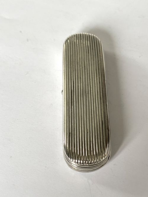 GEORGE III STERLING SILVER TOOTHPICK HOLDER CASE BOX LONDON 1806 PHIPPS ROBINSON - ADDITIONAL PHOTO 7