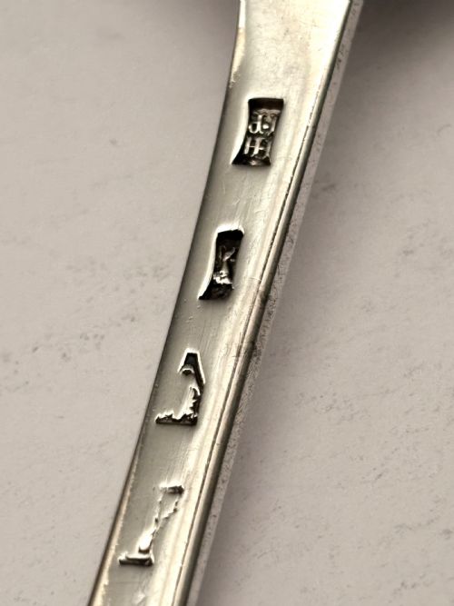 ANTIQUE SILVER OLD ENGLISH PATTERN TABLESPOON HAMPTON PRINCE YORK C1780 - ADDITIONAL PHOTO 3
