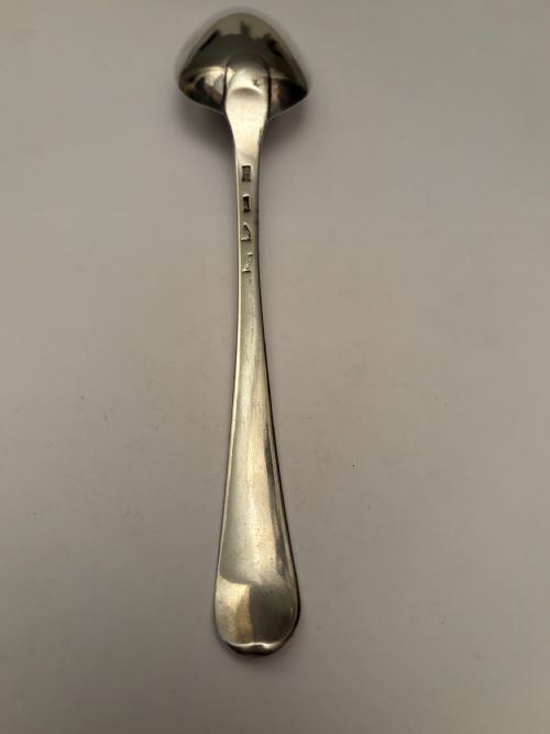 ANTIQUE SILVER OLD ENGLISH PATTERN TABLESPOON HAMPTON PRINCE YORK C1780 - ADDITIONAL PHOTO 7