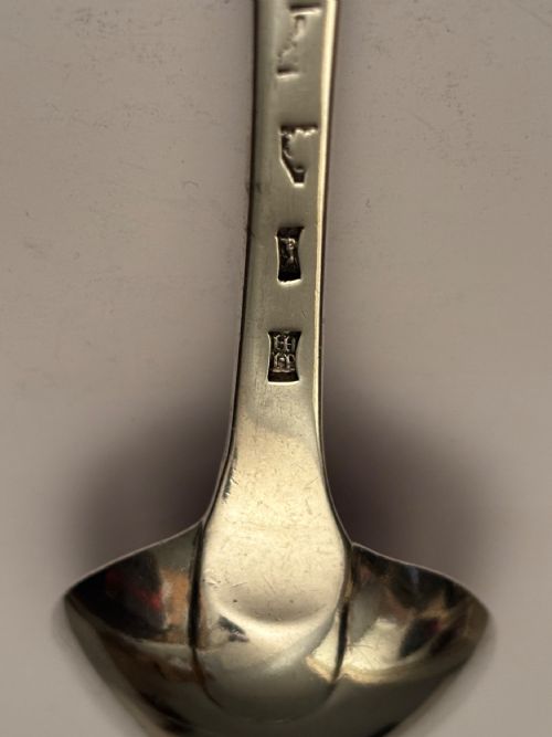 ANTIQUE SILVER OLD ENGLISH PATTERN TABLESPOON HAMPTON PRINCE YORK C1780 - ADDITIONAL PHOTO 8