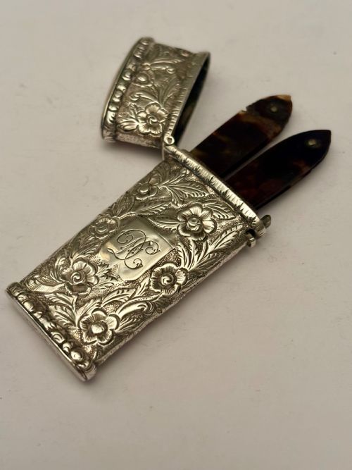 ANTIQUE WILLIAM IV SILVER CASED FLEAM FOR BLOOD LETTING TAYLOR PERRY BHAM 1834 - ADDITIONAL PHOTO 13