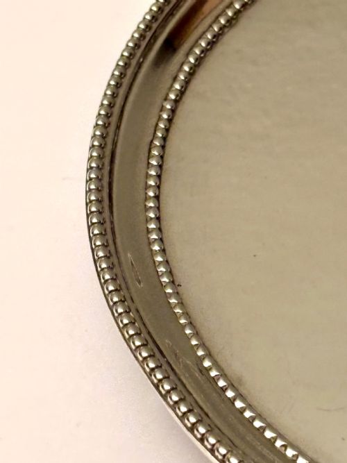 GEORGE III SILVER WAITER SALVER TRAY LONDON 1781 JOHN CROUCH I THOMAS HANNAM - ADDITIONAL PHOTO 5