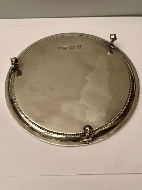 GEORGE III SILVER WAITER SALVER TRAY LONDON 1781 JOHN CROUCH I THOMAS HANNAM - ADDITIONAL PHOTO 6