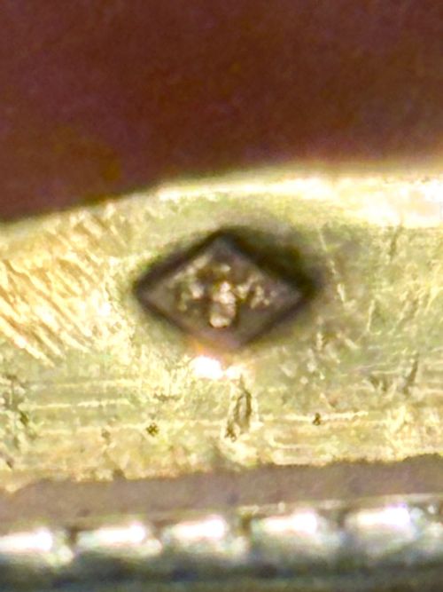 ANTIQUE 19TH CENTURY FRENCH 950 SILVER GILT SNUFF TRINKET BOX - ADDITIONAL PHOTO 8