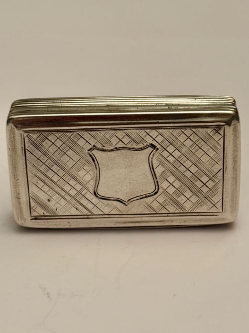 fig 1. Antique Silver Early Victorian Snuff Box Francis Clark Birmingham 1839