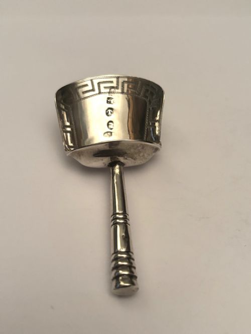 george iii silver sugar caddy spoon scoop birmingham 1806 samuel pemberton - CATEGORY: ANTIQUE SILVER - DATED GEORGIAN