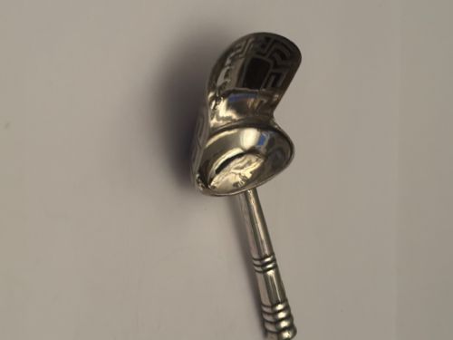 GEORGE III SILVER SUGAR CADDY SPOON SCOOP BIRMINGHAM 1806 SAMUEL PEMBERTON - ADDITIONAL PHOTO 5