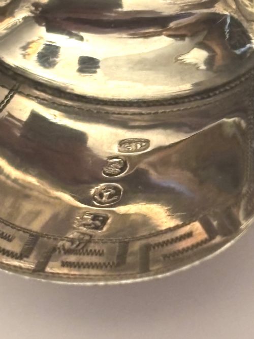 GEORGE III SILVER SUGAR CADDY SPOON SCOOP BIRMINGHAM 1806 SAMUEL PEMBERTON - ADDITIONAL PHOTO 6