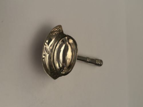GEORGE III SILVER SUGAR CADDY SPOON SCOOP BIRMINGHAM 1806 SAMUEL PEMBERTON - ADDITIONAL PHOTO 7