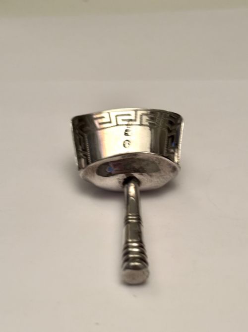 GEORGE III SILVER SUGAR CADDY SPOON SCOOP BIRMINGHAM 1806 SAMUEL PEMBERTON - ADDITIONAL PHOTO 8