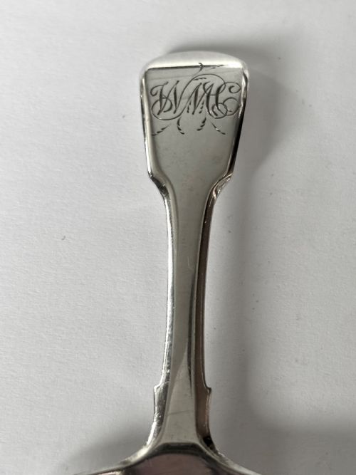 GEORGE III SILVER CADDY SPOON PETER WILLIAM BATEMAN LONDON 1811 - ADDITIONAL PHOTO 2
