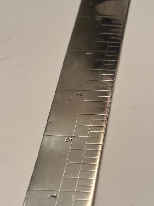 RARE EDWARDIAN SILVER RULER MAGNIFYING GLASS LONDON 1902 CHARLES HANBURY TRACY - ADDITIONAL PHOTO 2