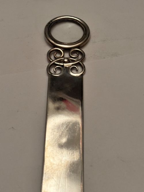 RARE EDWARDIAN SILVER RULER MAGNIFYING GLASS LONDON 1902 CHARLES HANBURY TRACY - ADDITIONAL PHOTO 9