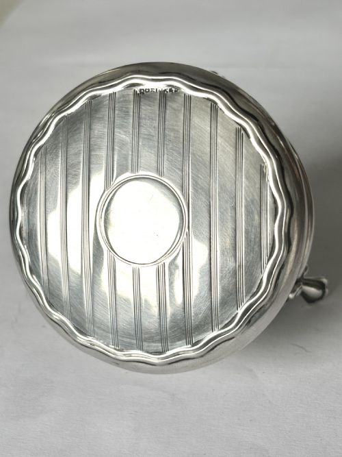 GEORGE V ART DECO SILVER DRESSING TABLE BOX RING TRINKET WILLIAM GRIFFITHS 1921 - ADDITIONAL PHOTO 1