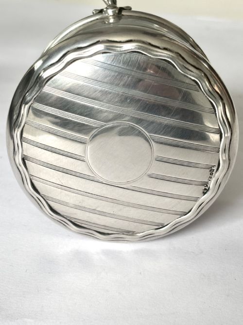 GEORGE V ART DECO SILVER DRESSING TABLE BOX RING TRINKET WILLIAM GRIFFITHS 1921 - ADDITIONAL PHOTO 5