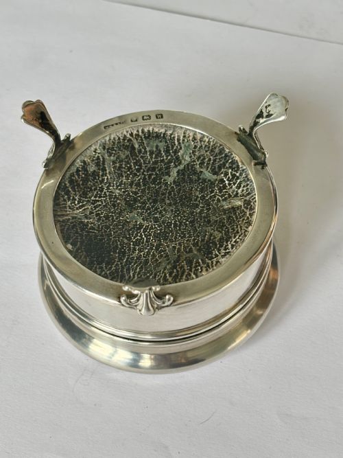GEORGE V ART DECO SILVER DRESSING TABLE BOX RING TRINKET WILLIAM GRIFFITHS 1921 - ADDITIONAL PHOTO 7