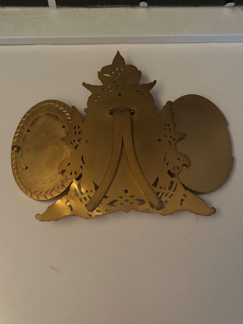 VICTORIAN GILT METAL BRASS TRIPLE PHOTO PICTURE FRAME JOHN JOSEPH MECHI C1850 - ADDITIONAL PHOTO 9