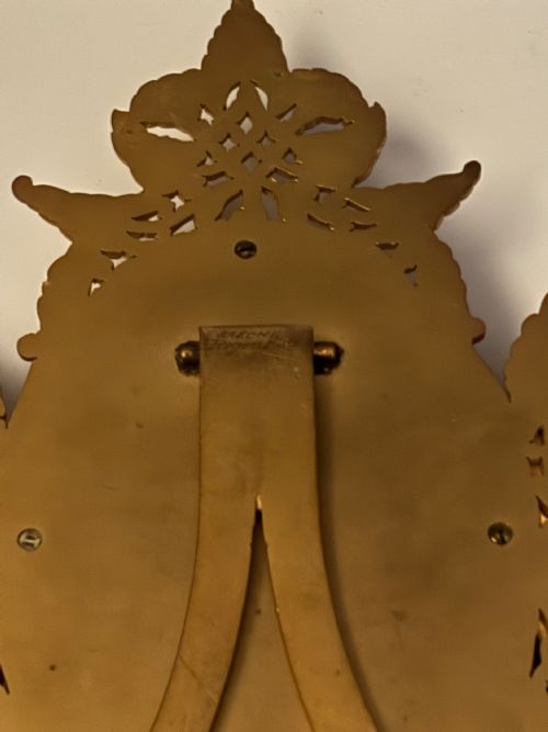VICTORIAN GILT METAL BRASS TRIPLE PHOTO PICTURE FRAME JOHN JOSEPH MECHI C1850 - ADDITIONAL PHOTO 10