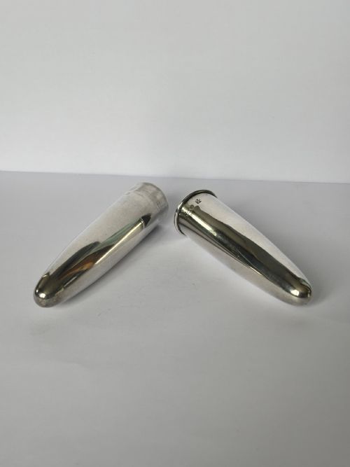 EDWARDIAN STERLING SILVER GILT TORPEDO SINGLE CIGAR CASE AJ ZIMMERMAN 1909 - ADDITIONAL PHOTO 6
