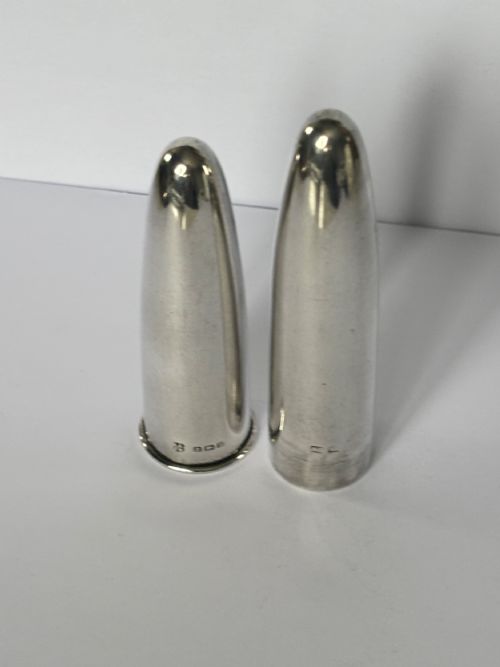 EDWARDIAN STERLING SILVER GILT TORPEDO SINGLE CIGAR CASE AJ ZIMMERMAN 1909 - ADDITIONAL PHOTO 9