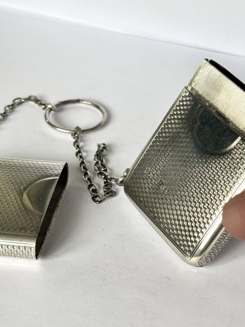 VICTORIAN SILVER PURSE DETACHABLE INTO 2 PARTS LONDON 1872 WRIGHT DAVIES - ADDITIONAL PHOTO 9