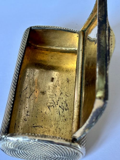 GEORGE III SILVER GILT SNUFF BOX BY ALEXANDER J STRACHAN LONDON C1805 - ADDITIONAL PHOTO 9