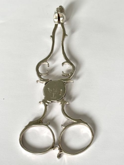 ANTIQUE GEORGE III SILVER SUGAR NIPS SCISSORS LONDON C1780 THOMAS TOOKEY - ADDITIONAL PHOTO 10
