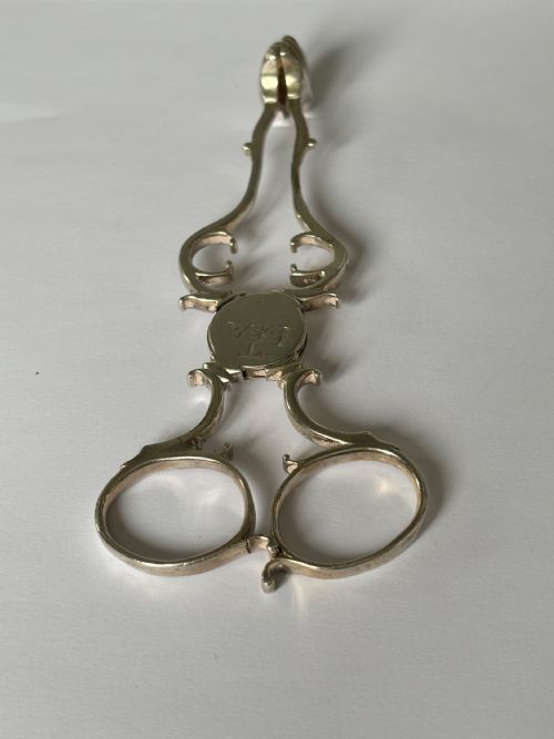 ANTIQUE GEORGE III SILVER SUGAR NIPS SCISSORS LONDON C1780 THOMAS TOOKEY - ADDITIONAL PHOTO 11