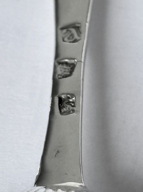 ANTIQUE GEORGE II SILVER HANOVERIAN TABLESPOON LONDON 1736 - ADDITIONAL PHOTO 2