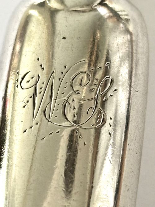 WILLIAM IV SILVER DOUBLEENDED FIDDLE PATTERN MARROW SCOOP BENJAMIN DAVIS 1831 - ADDITIONAL PHOTO 8