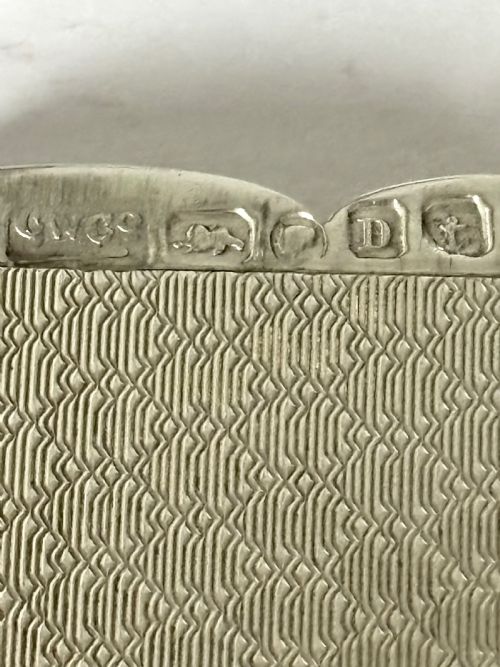 VICTORIAN SILVER CALLING CARD CASE CRONIN WHEELER BIRMINGHAM 1852 FITTED CASE - ADDITIONAL PHOTO 6