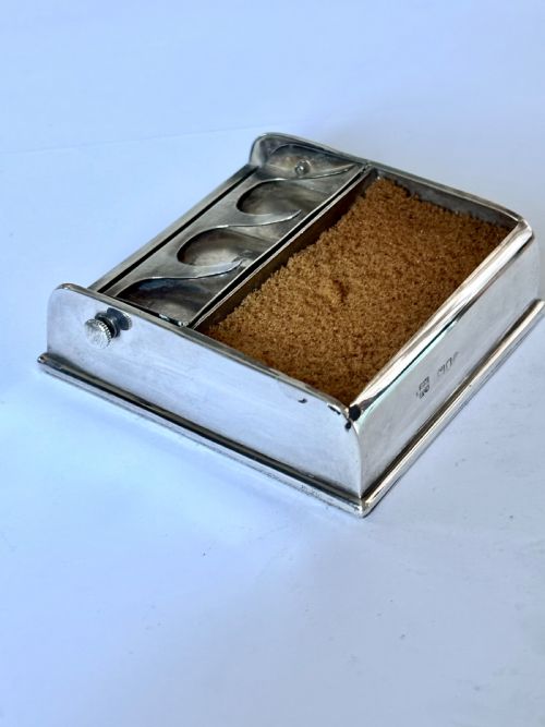 SAMPSON MORDAN LATE VICTORIAN TRIPLE STAMP HOLDER BOX WITH SPONGE LONDON 1901 - ADDITIONAL PHOTO 11