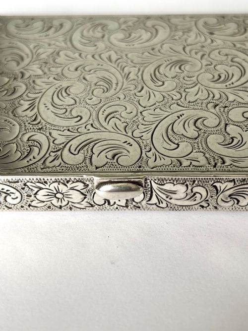 EARLY 20TH CENTURY FINE QUALITY CONTINENTAL 830S SILVER CALLING CARD CASE - ADDITIONAL PHOTO 7