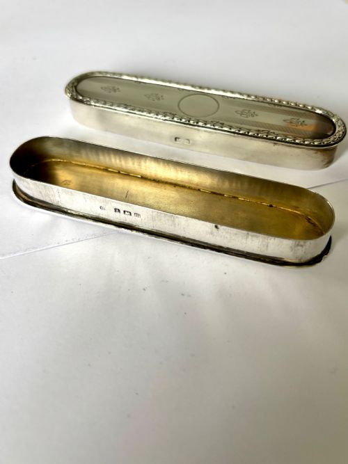 EDWARD VII STERLING SILVER TOOTHPICK HOLDER CASE BOX SYNYER BEDDOES BHAM 1910 - ADDITIONAL PHOTO 3