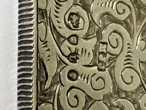ANTIQUE VICTORIAN SILVER FLIP TOP VESTA CASE MATTHEW JOHN JESSOP LONDON 1886 - ADDITIONAL PHOTO 7